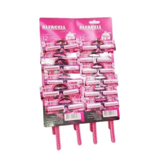 Barbeador Shaver Feminino  Alfacel 12pçs