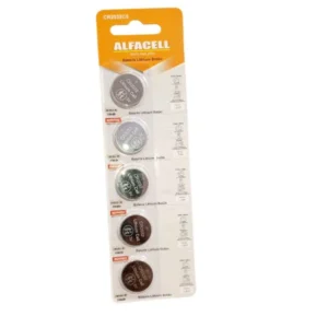 Bateria Lithium Botão Alfacel CR2032 5pçs