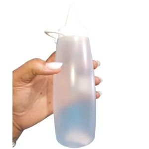 Bisnaga Flexivel  Plastico Tampa Branca
