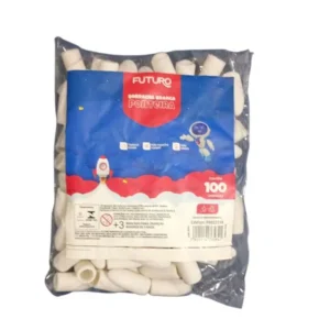 Borracha Branca Ponteira Pct 100 und