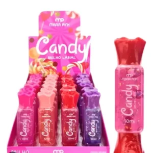 Brilho Labial 4 Tonalidades caixa com 24 caixa fechada .