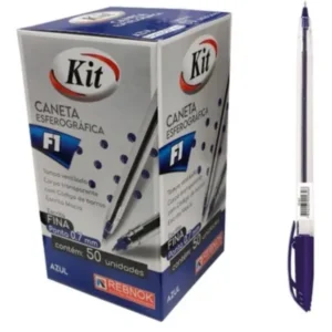 Caneta  Esferográfica Azul 50un