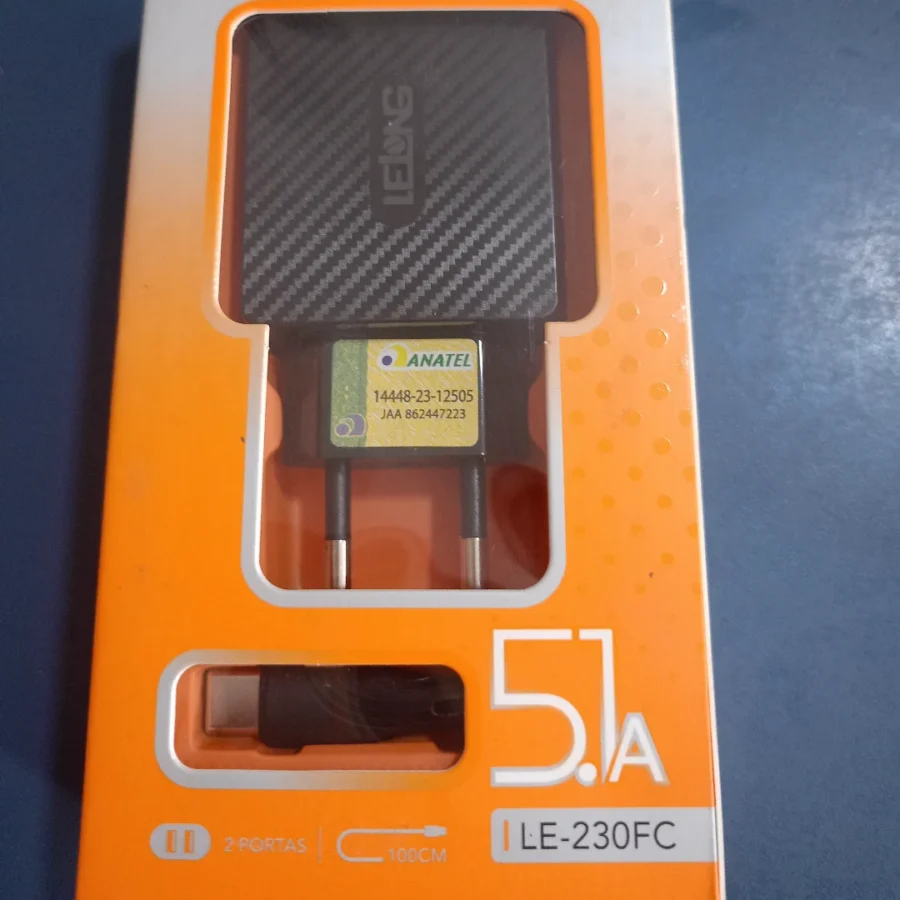 Carregador LeLong5.1A Tipo C