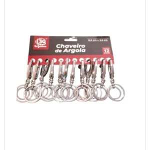 Chaveiro de Argola SQ 12 peças