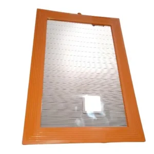 Espelho Budeplast 18/25 Moldura Plastica Laranja