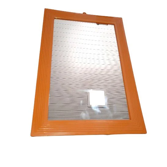 Espelho Moldura Plastica Laranja 21/31CM