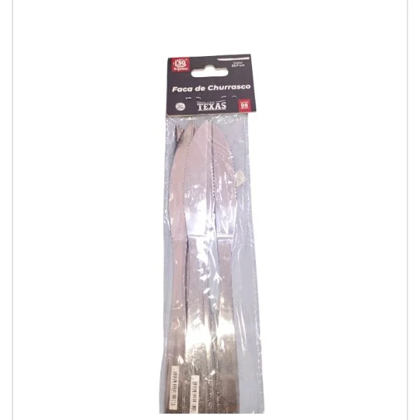 Faca de Churrasco SQ  c/6P