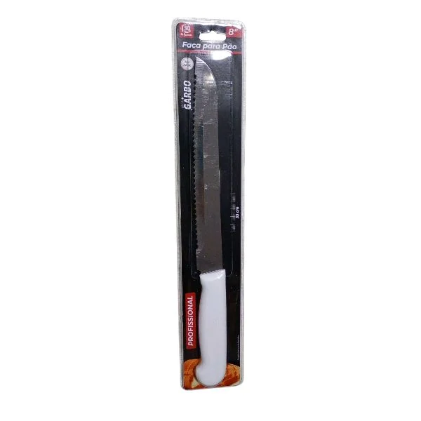 Faca de Pão Profissional 8" Linha Carbo