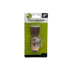 Fecho de Dobradiça de Aço p/ Cadeado 4″