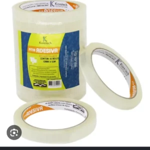Fita Adesiva Acilica a Base de Agua  12 mm X65 /10 UNIDADES