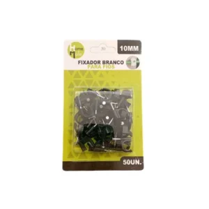 Fixador Preto p/ Fios10mm HM 50pçs