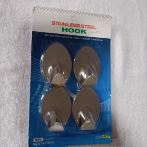 Gancho Oval 4 Peças Inox