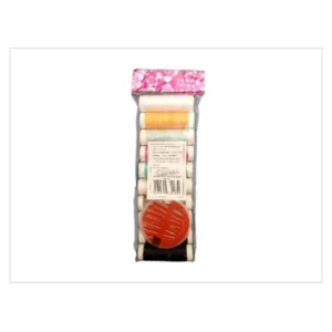 KIT Costura Cont/10Rolos de Linhas e 10 Agulhas Metal