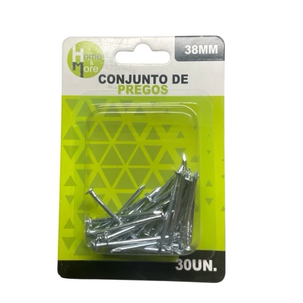 Kit Prego de Aço c/30PÇS 38mm