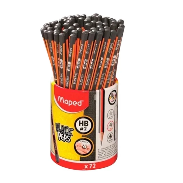 Lápis HB2  Black peps Maped 72pcs