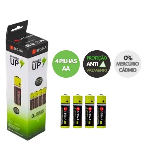Pilha de Dioxido de Manganes AA Tubo 15