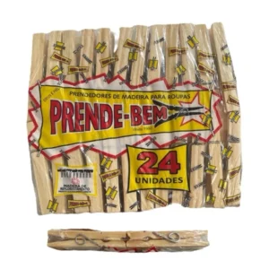 Prendedores de Roupa em madeira 24un