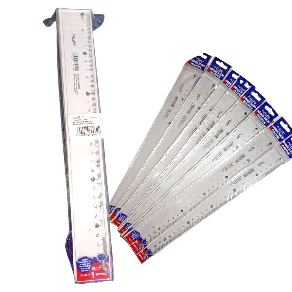 Régua Plástica 30cm 25un