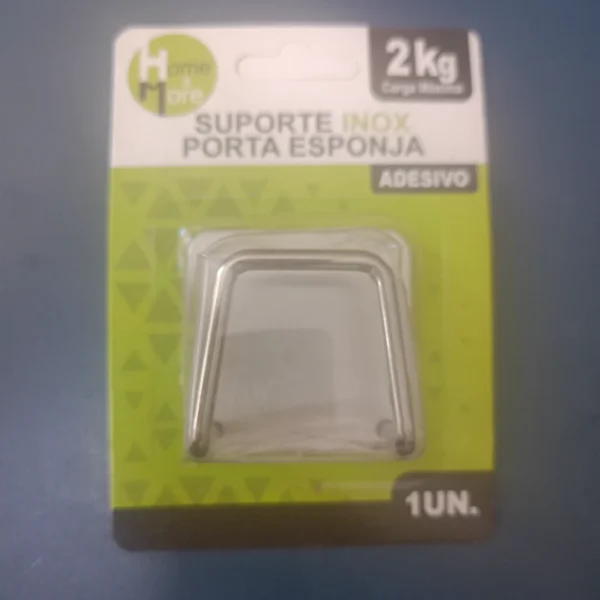 Suporte inox Porta Esponja Com Adesivo2Kg 1 Unidade
