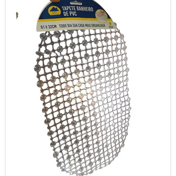 Tapete de Banheiro de PVC 61/32CM 1 Peça