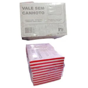 Vale s/ Canhoto 50 folhas 111mmx80mm c/ 20und
