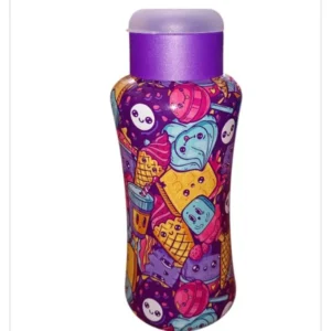 Vaso de Suco Tampa Lilàs com Sorvetes